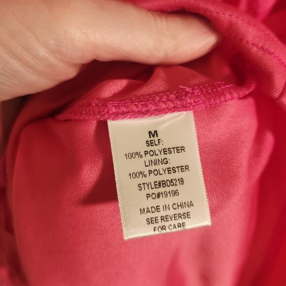 BAEVELY Pink Checkered Mini Sundress, Size Medium - Picture 12 of 14